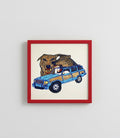 llustración Original Jeep Perros